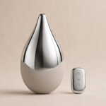 Chrome Teardrop Remote-Control Vibrating Anal Plug