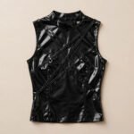 Cross Body Latex Bra