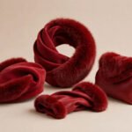 Sexy Red Fur Covered Hand Cuffs
