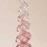 Twisted Pink Glass Dildo